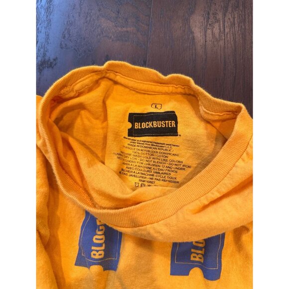 Dumbgood Men’s Yellow Blockbuster Be Kind Rewind T Shirt - Picture 3 of 3